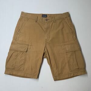 Levi's Shorts Men 32 Brown Cargo Ripstop Flat Front Baggy Skater Hip Hop *